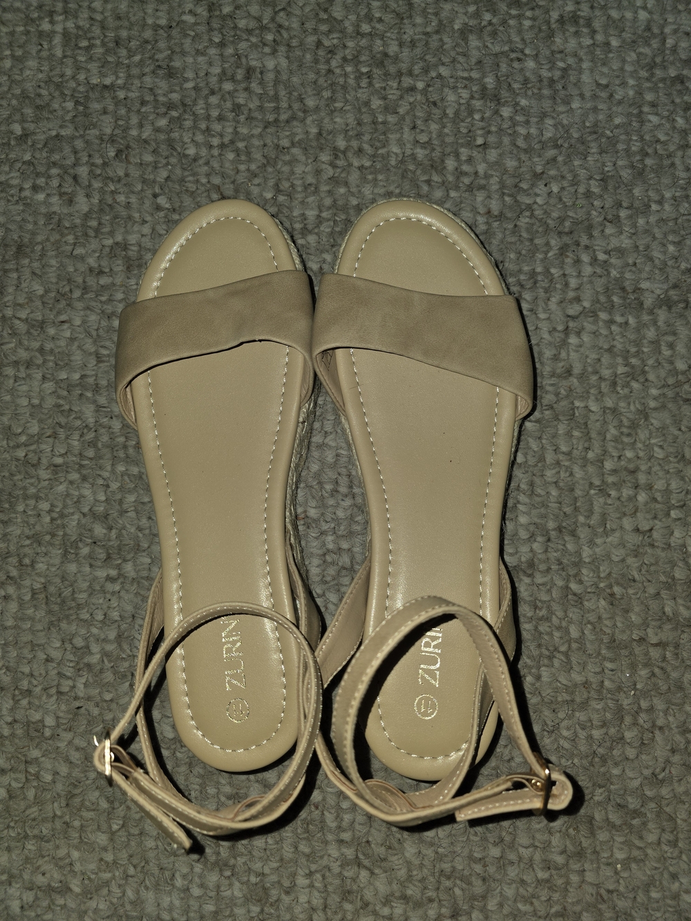 Women's Tan Espadrille Ankle-Strap Sandals